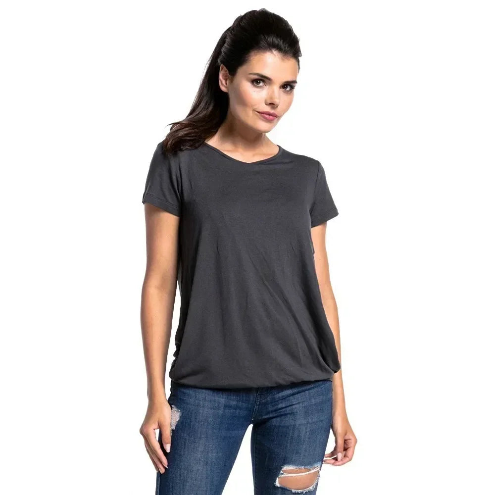 Breastfeeding T-Shirt with Hidden Nursing Access