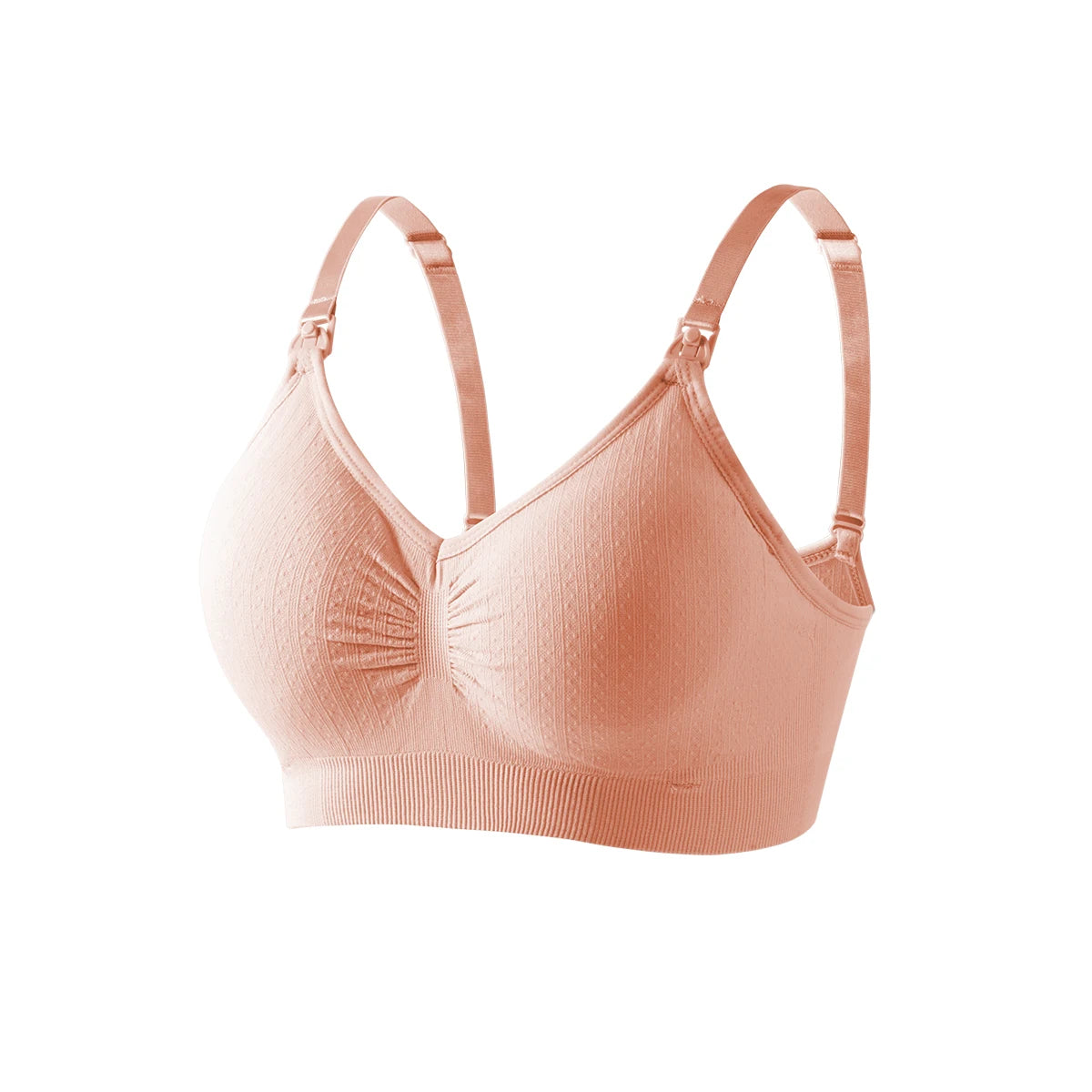 Seamless Nursing Bra – One-Hand Clip & Push-Up Support