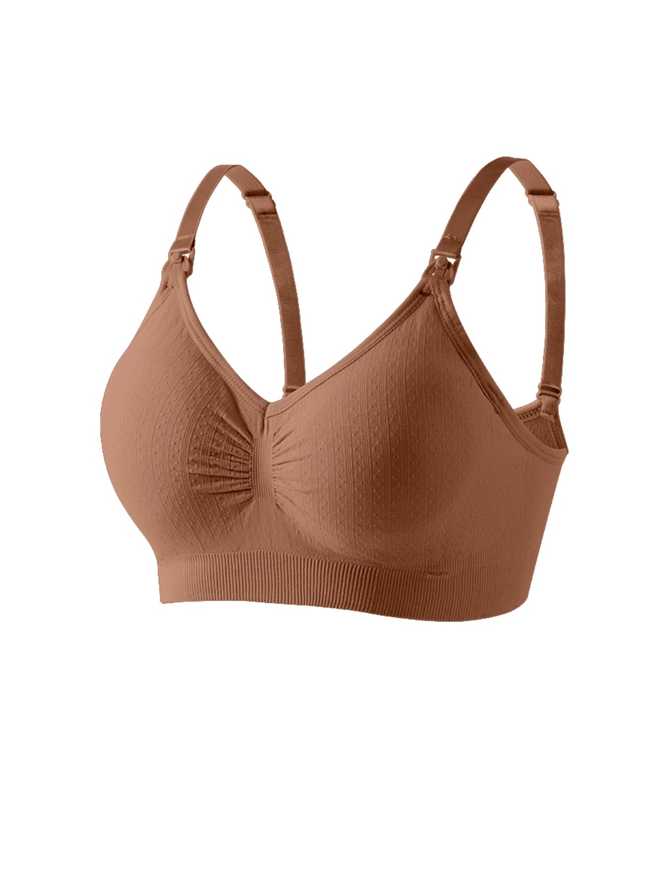 Seamless Nursing Bra – One-Hand Clip & Push-Up Support