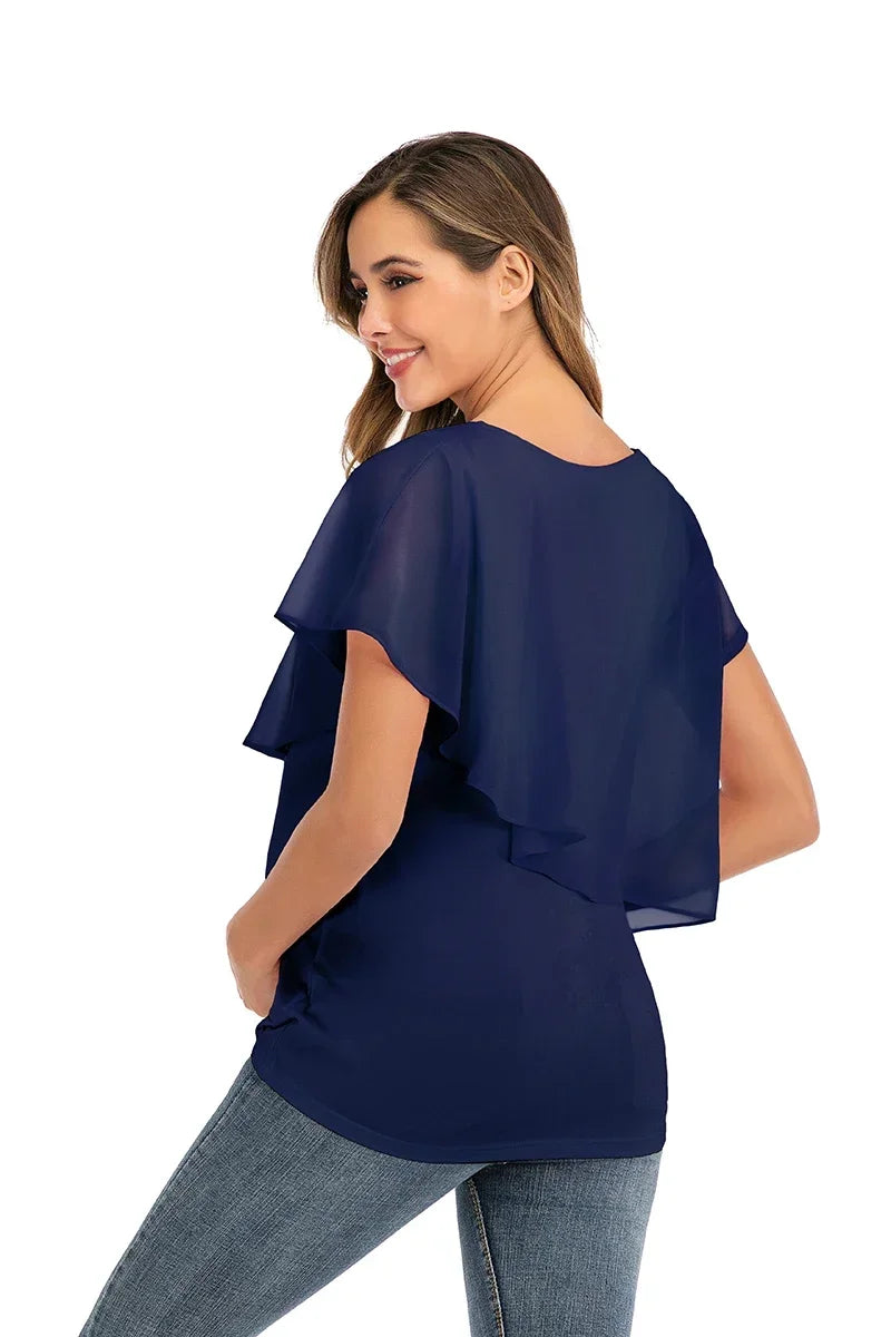 New Summer Women Pregnant Nursing T-Shirts Women'S Wrap Tops Sleeveless Double Layer Blouse Tees Clothes
