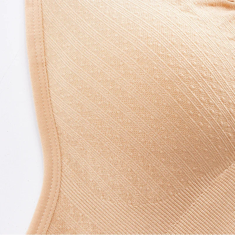 Seamless Nursing Bra – One-Hand Clip & Push-Up Support